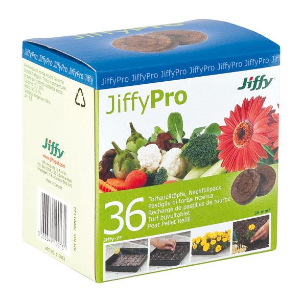 Pastillas de turba prensada Jiffy 36 uds