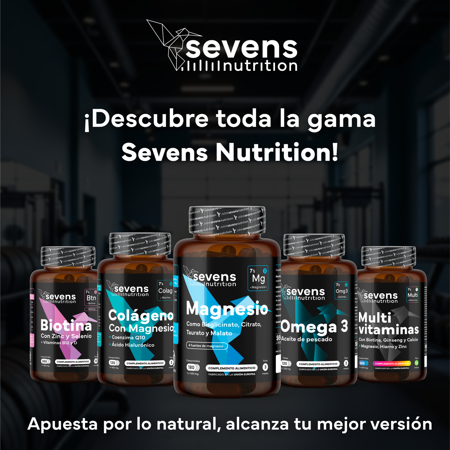Magnesio Complex 4 En 1 + Omega 3 2000mg Omegatex®. Sevens Nutrition. Energía, Corazón, Cerebro Y Músculos_5