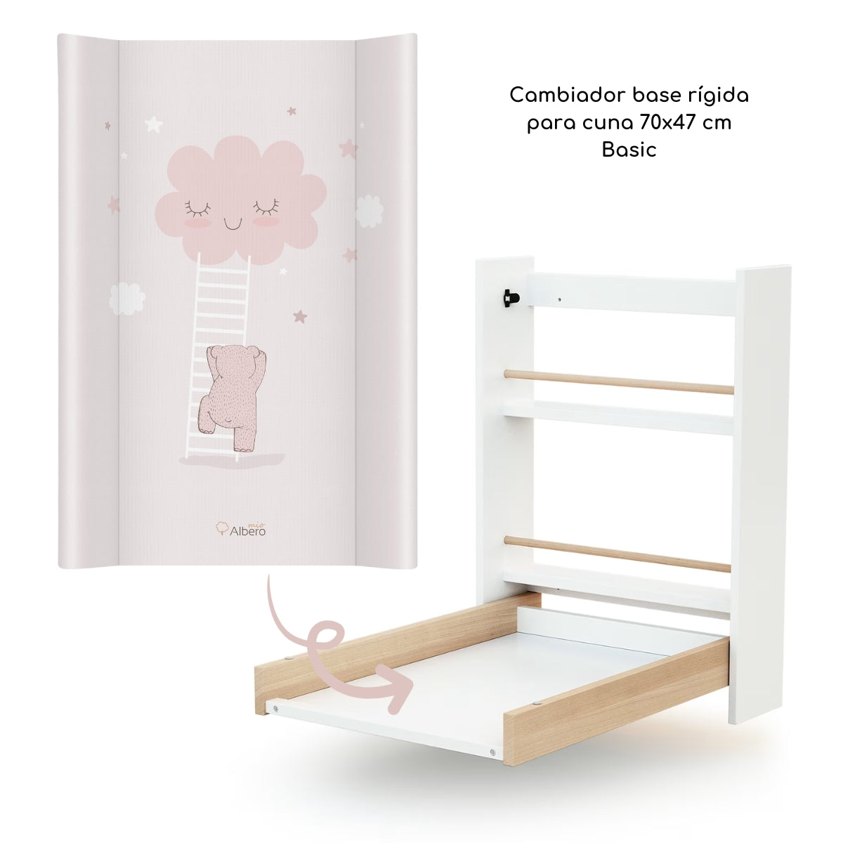 Cambiador Base Rígida Para Cuna 70x47 Bunny_5