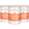 Viteba Pack de 3 Colágeno Hidrolizado Essential 330 g x 3 + AH + Coencima Q10 + Magnesio │ Sabor y olor neutros