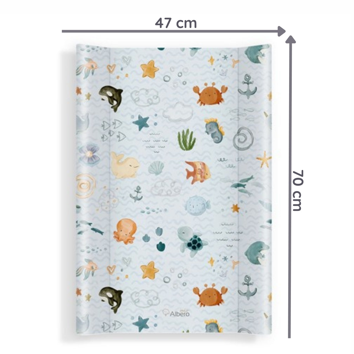 Cambiador Base Rígida Para Cuna 70x47 Sea World