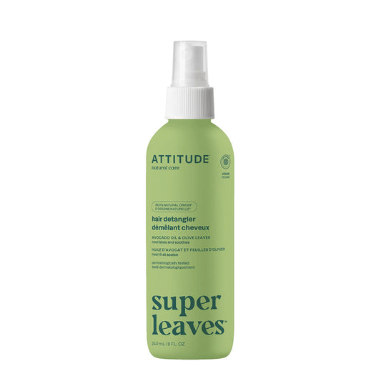 Desenredante capilar Super leaves Nutre y calma Hojas de olivo Attitude 240 ml