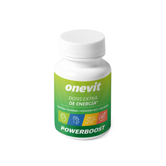 Onevit Energía Powerboost Cafeína, Taurina y Vitamina B12 45caps.