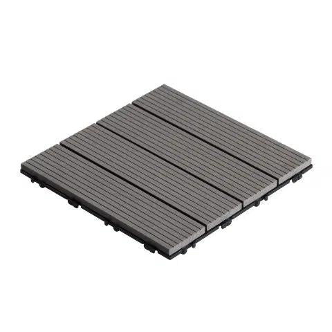 Pack 11 Baldosas de composite Durafloor 30×30 Dioco Gris 1m2