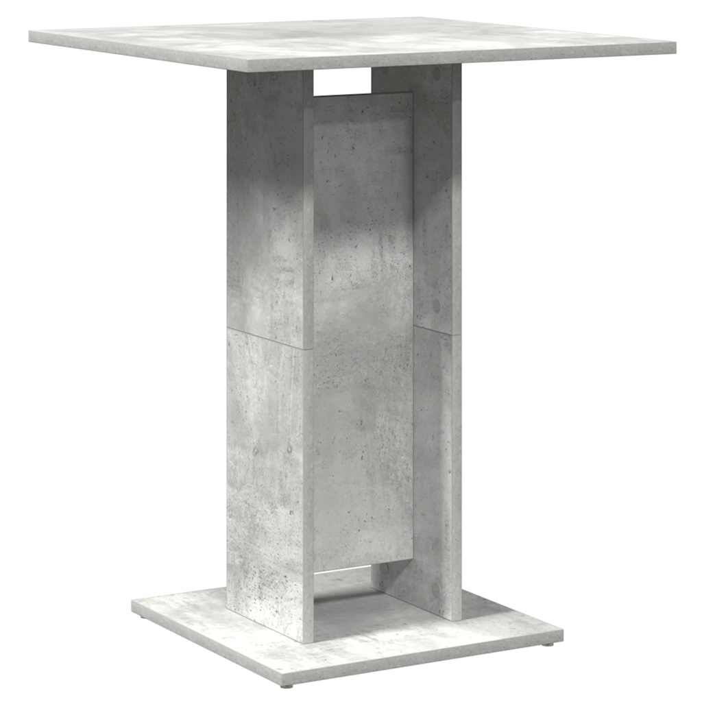 Mesa De Bistró De Madera Contrachapada Gris 60x60x75 Cm_4