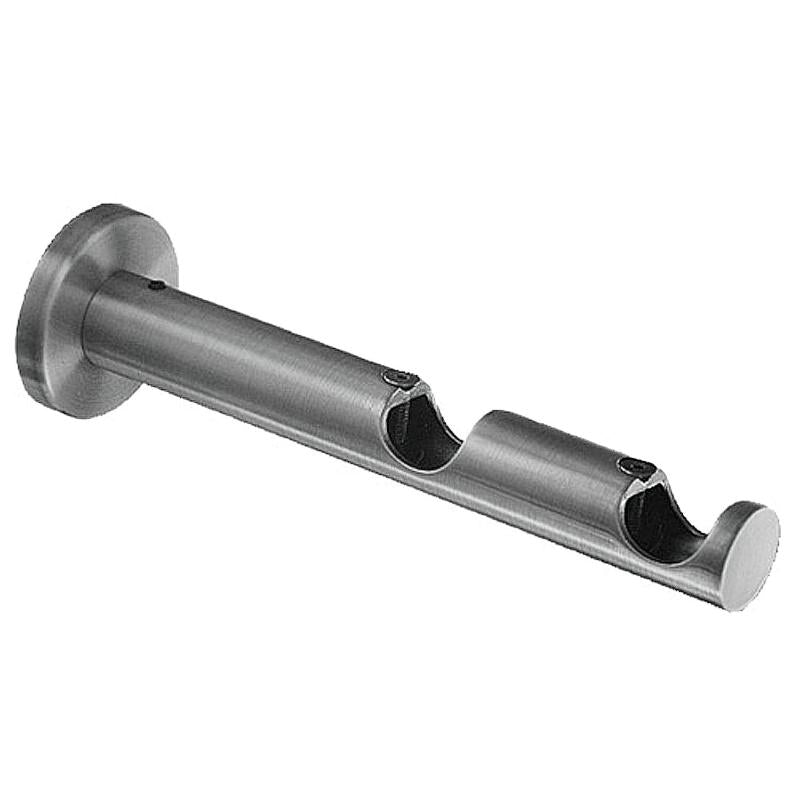 Soporte Zirconio Doble 20 Mm. Niquel Mate