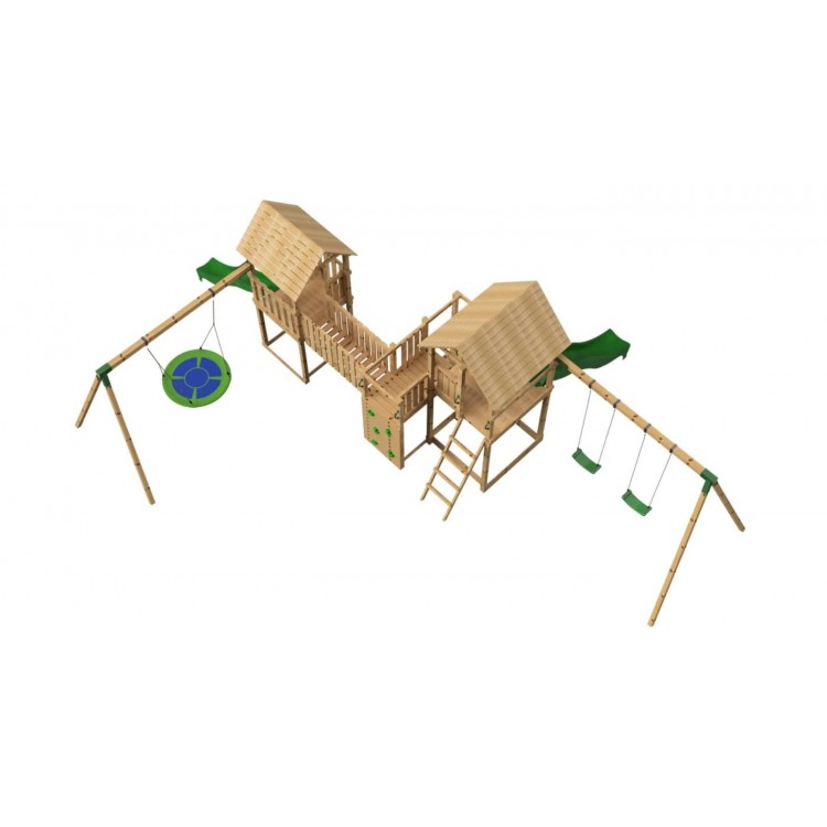 Parque Infantil Masgames Himalaya Madison: Puente De Madera.