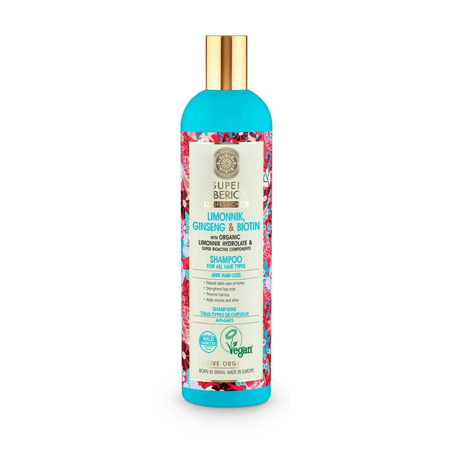 Champú para todo Tipo de Cabello con Schizandra, Ginseng y Biotina Natura Siberica 400 ml