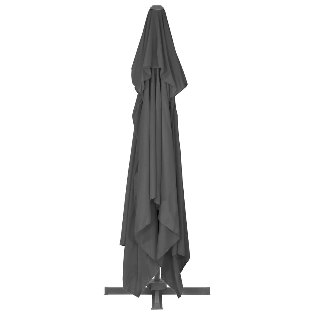 Vidaxl Sombrilla De Jardín Voladiza Con Poste De Aluminio 4x3 M Negra_4