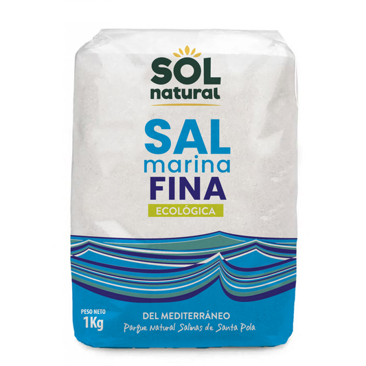 Sal Marina Fina Ecológica Sol Natural 1kg