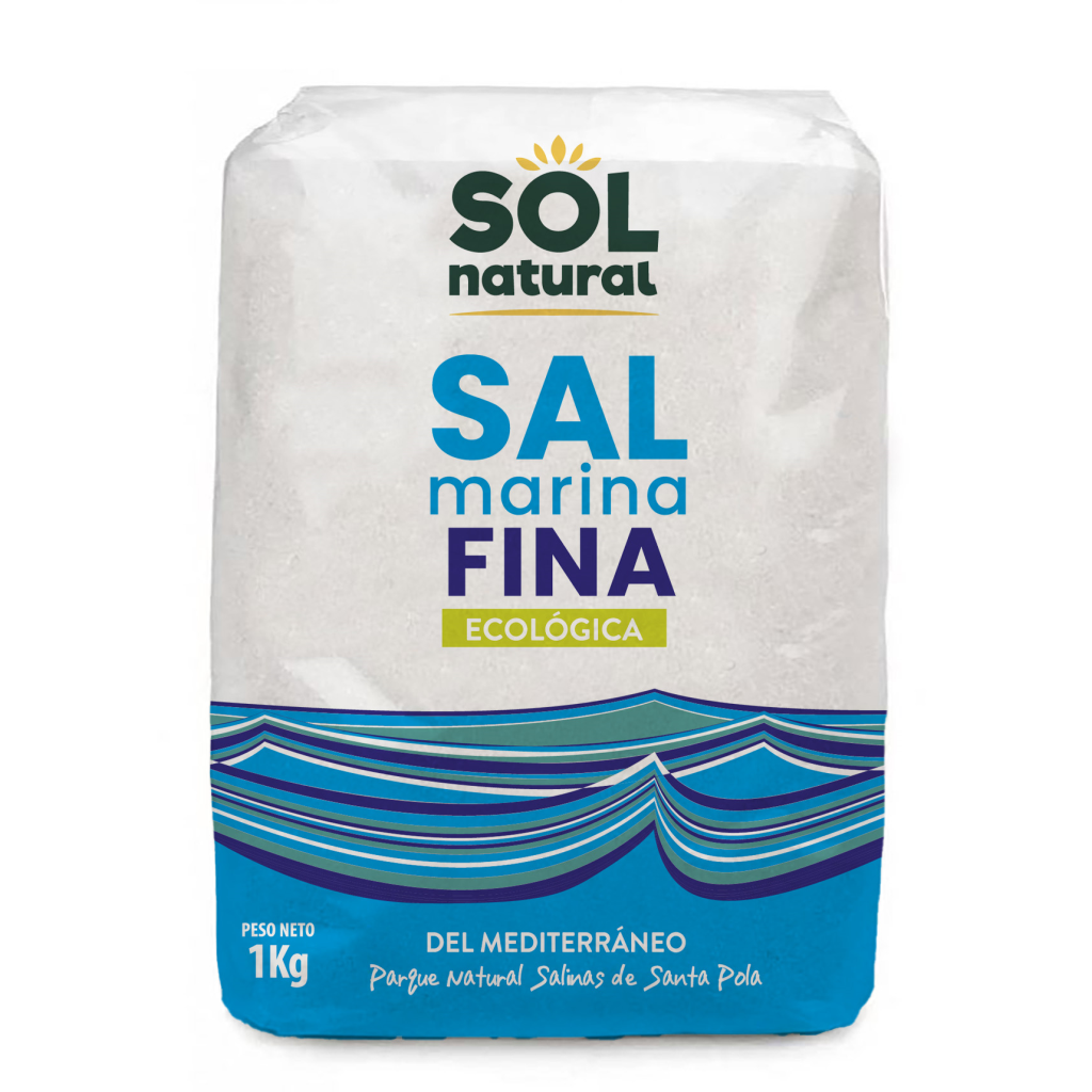 Sal Marina Fina Ecológica Sol Natural 1kg