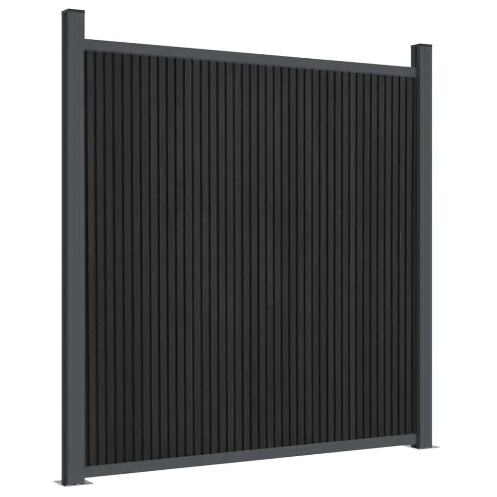 Panel De Valla Wpc Gris 699x186 Cm / Vetonek_5