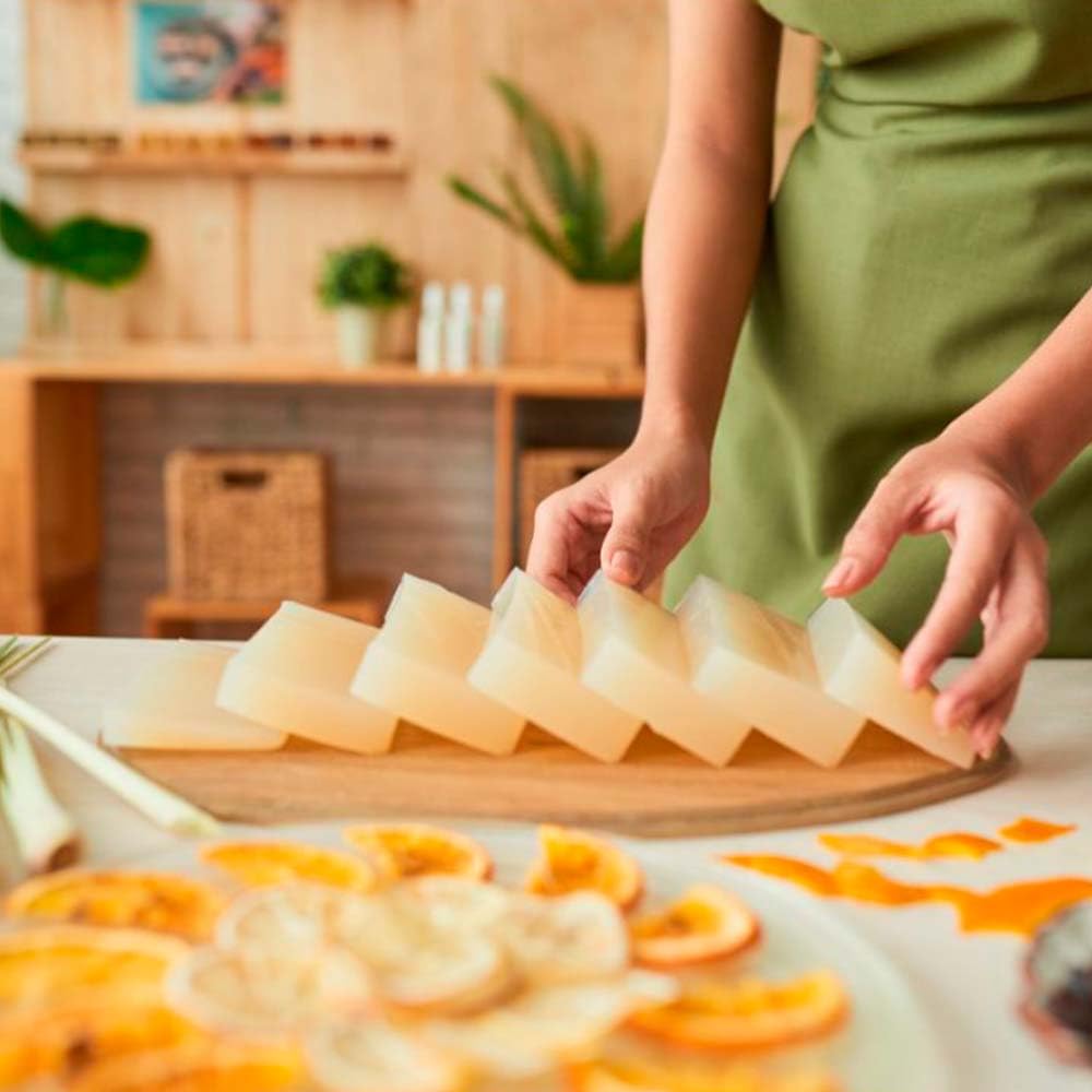 10 Barra Jabón Artesano Árnica (1.2 Kg) Venta Por Mayor - Calma La Piel, Reduce Inflamación Y Varices - Antibacteriano_5