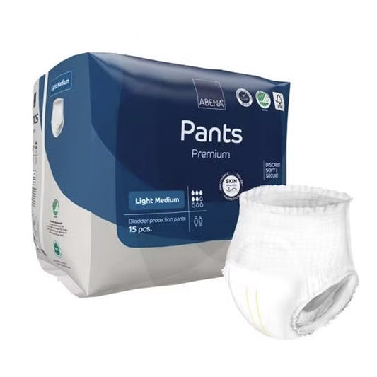 Pants Light para la incontinencia leve, Talla M, ABENA 15 uds