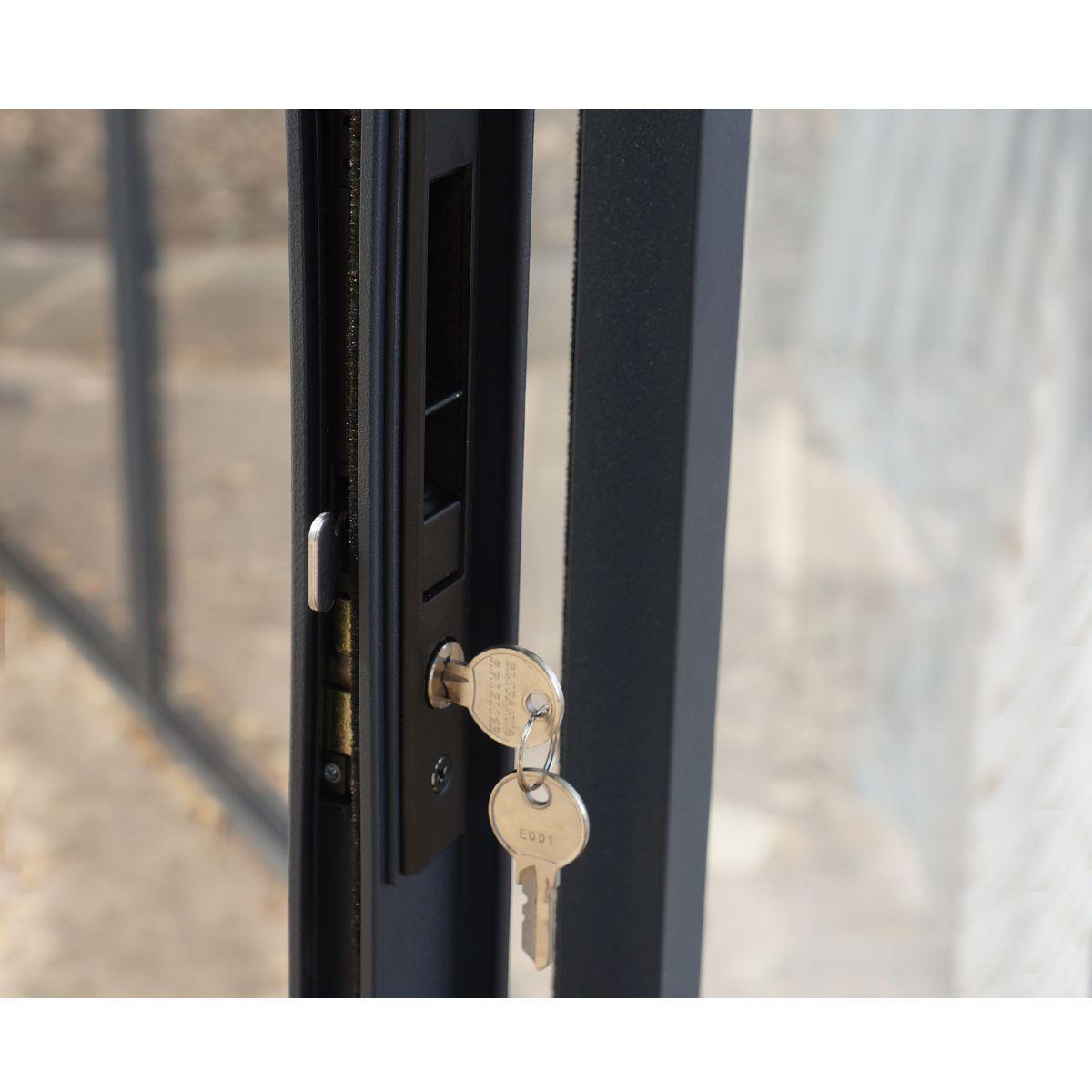 Pérgola adosada cerrada aluminio San Remo gris 300x556 cm Canopia by Palram