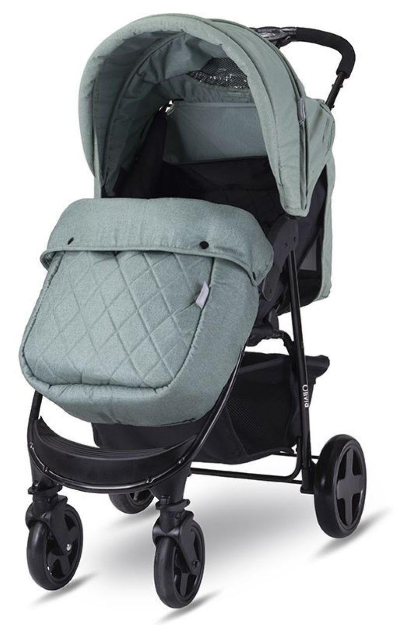 Silla De Paseo Con Cubrepiés Olivia Basic Green Bay_1