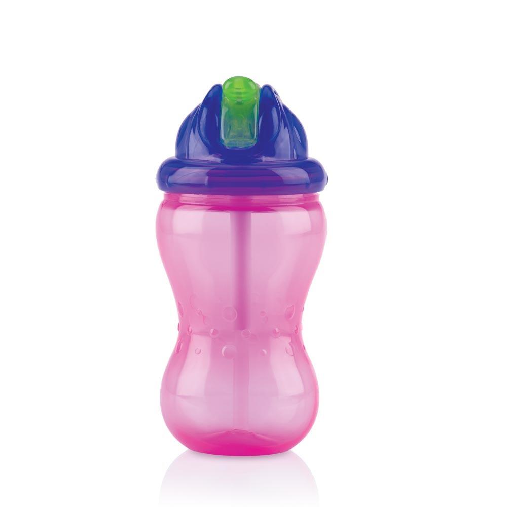 Botella para Bebé Antigoteo Flip-It 12m+ Rosa, Nuby 360ml