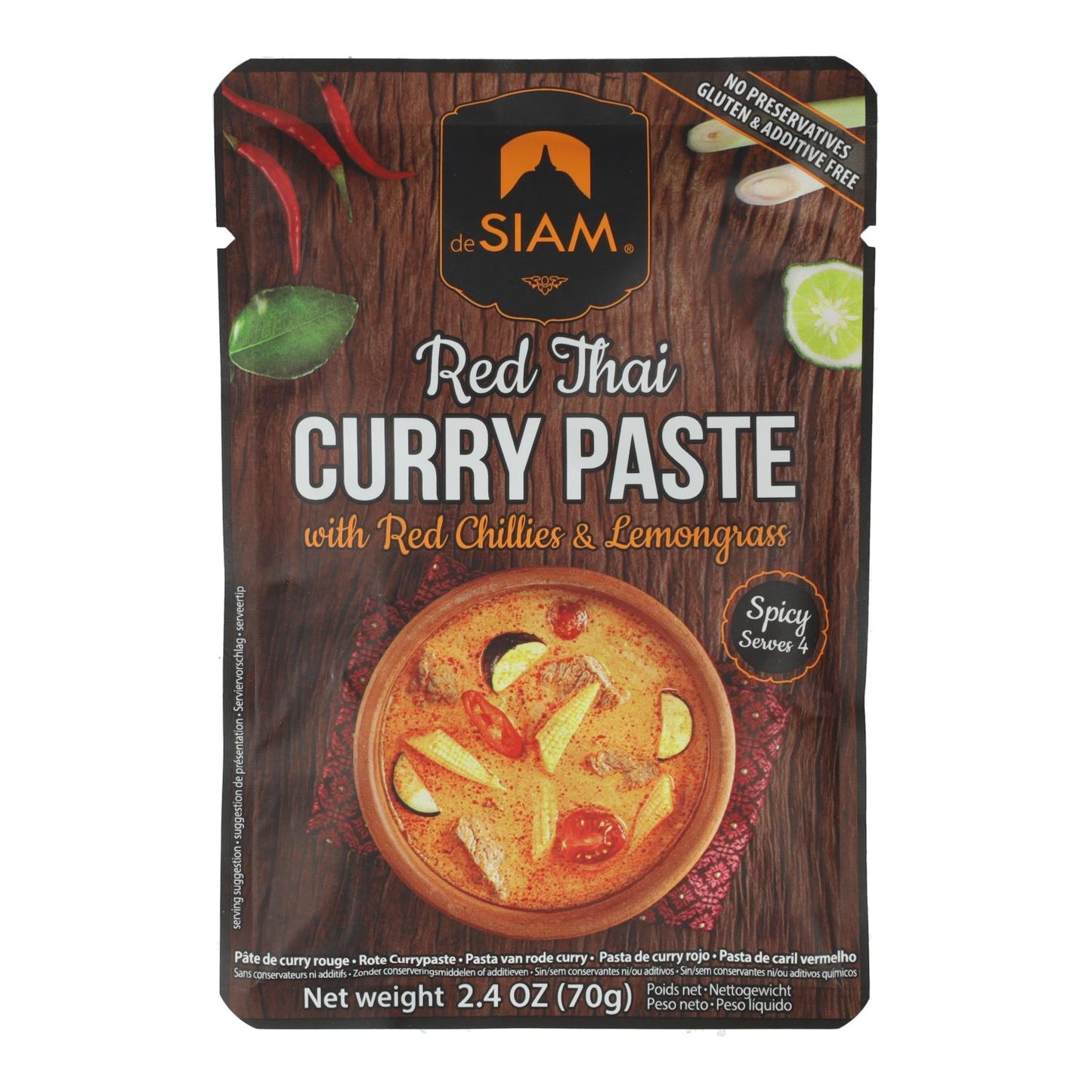 Pasta de Curry Rojo Desiam 70 g