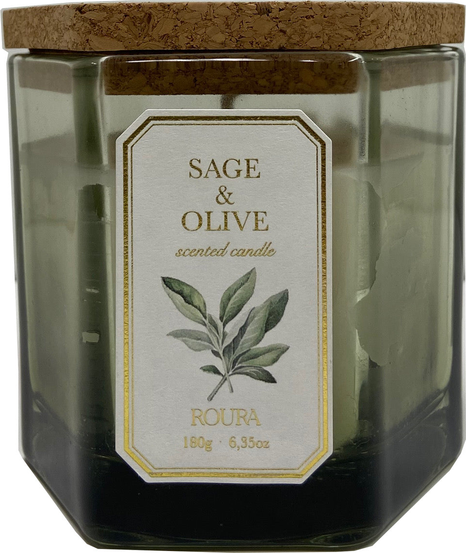 Vela perfumada Sage & Olive Roura