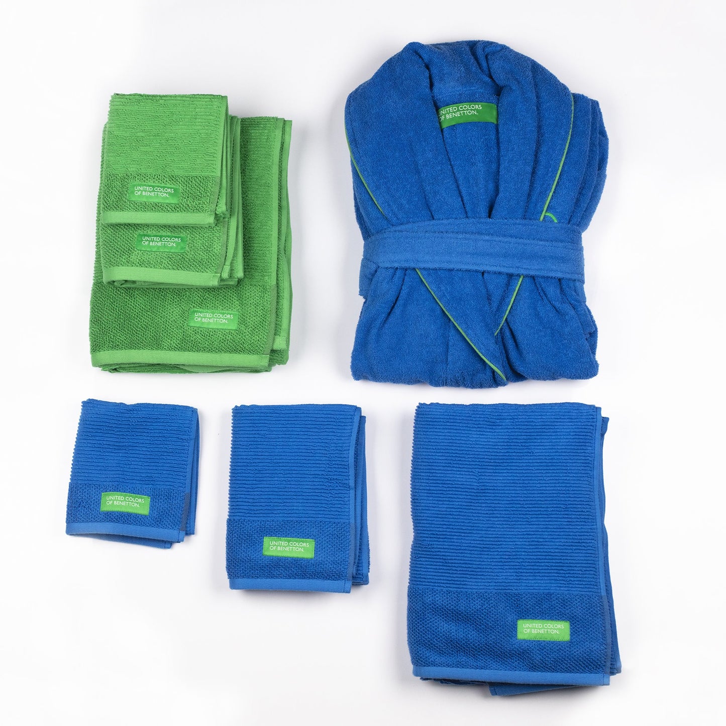 Albornoz M/l 360gsm 100% Algodón Azul Rainbow_5