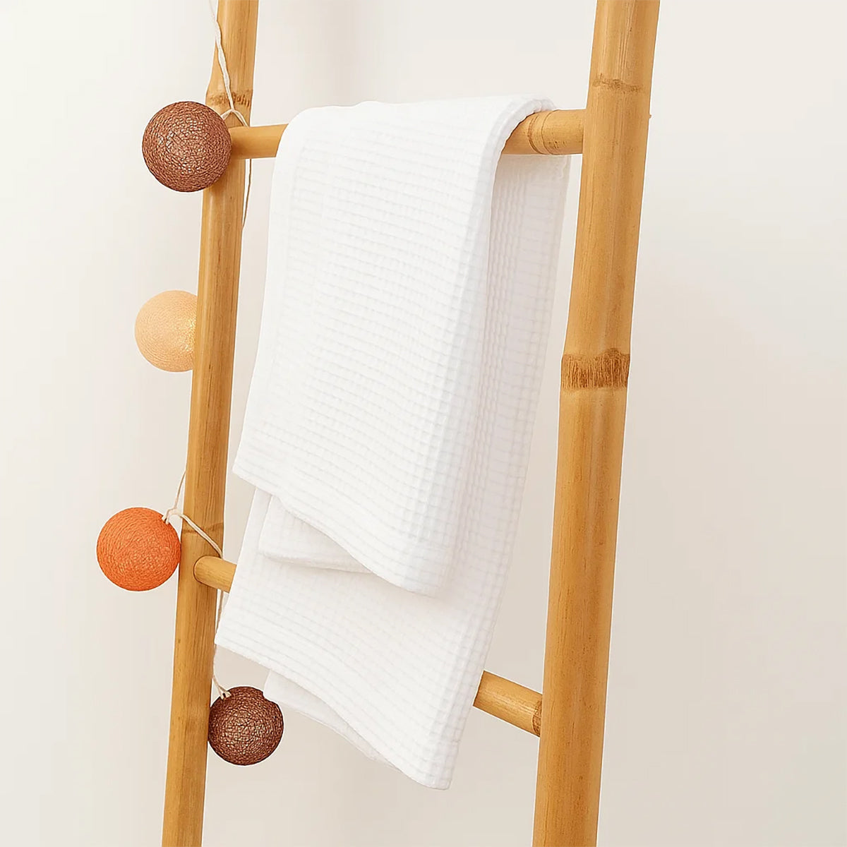 Manta De Nido De Abeja De Algodón Orgánico Aiko