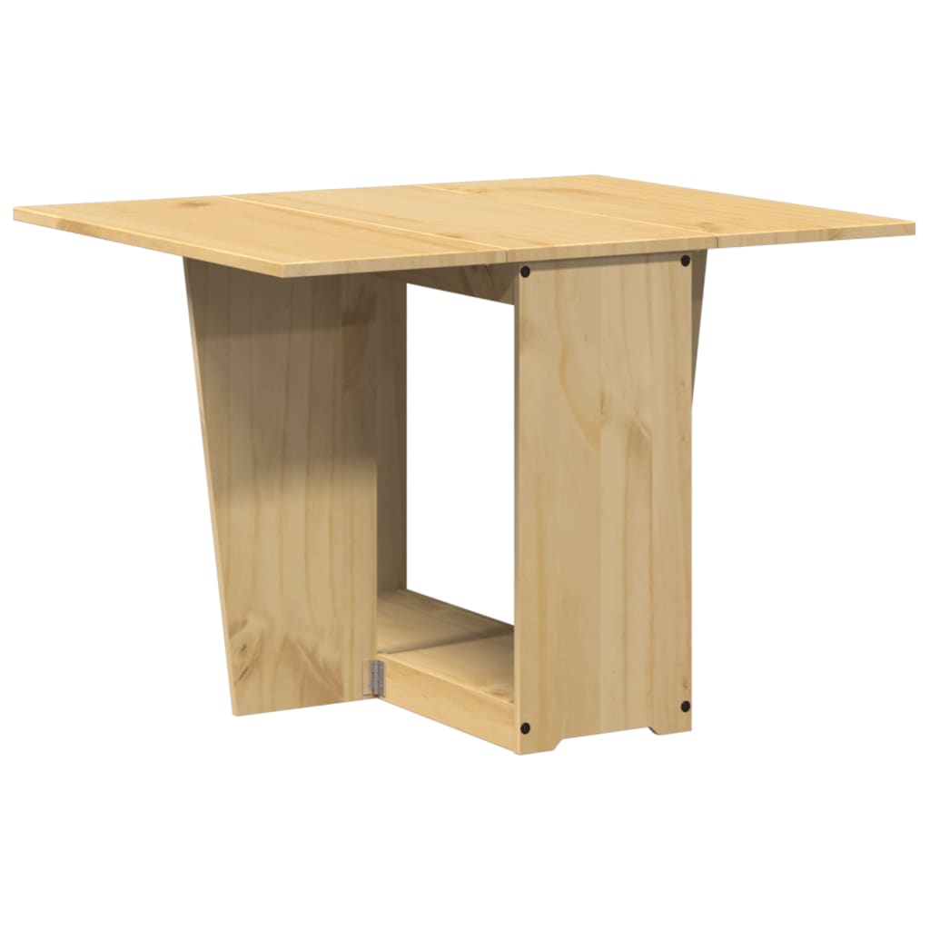 Mesa De Comedor Plegable Mariposa Corona Madera Pino Marrón_4