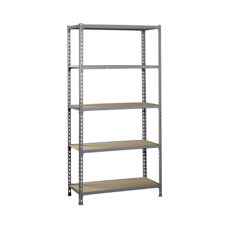 Kit Estantería Metálica Maderclick Mini 5/400 Gris-madera 150kg_0