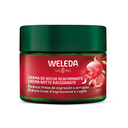 Crema de noche reafirmante de granada y péptidos de maca Weleda 40 ml