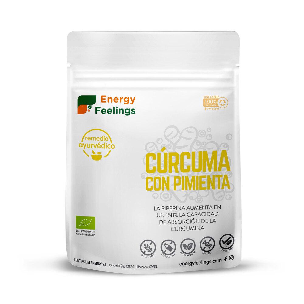 Pack 2x Cúrcuma Con Pimienta negra en Polvo Eco  Energy Feelings 200 g