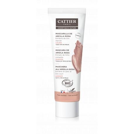 Mascarilla arcilla rosa (piel sensible) Cattier 100ml