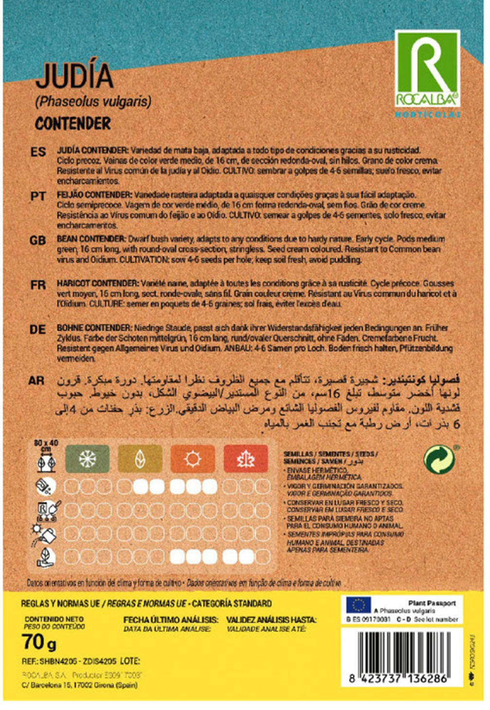 Semillas Judía Contender 70g_1