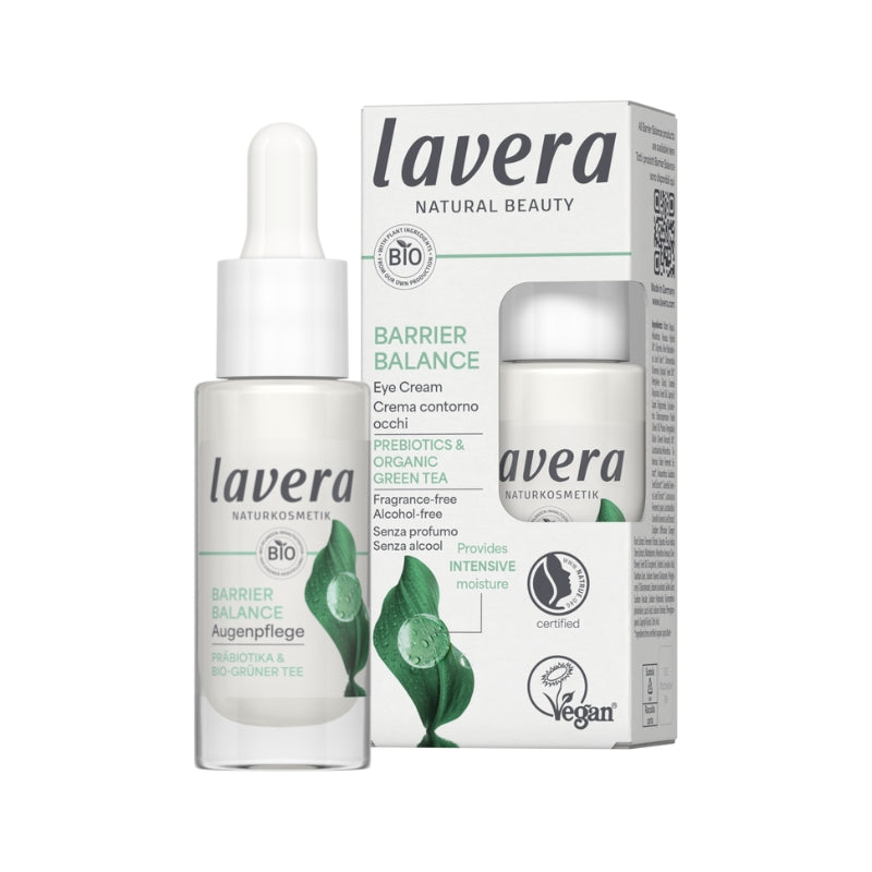 Contorno Ojos Unisex Barrier Balance Prebioticos Y Te Verde Lavera 15 ml