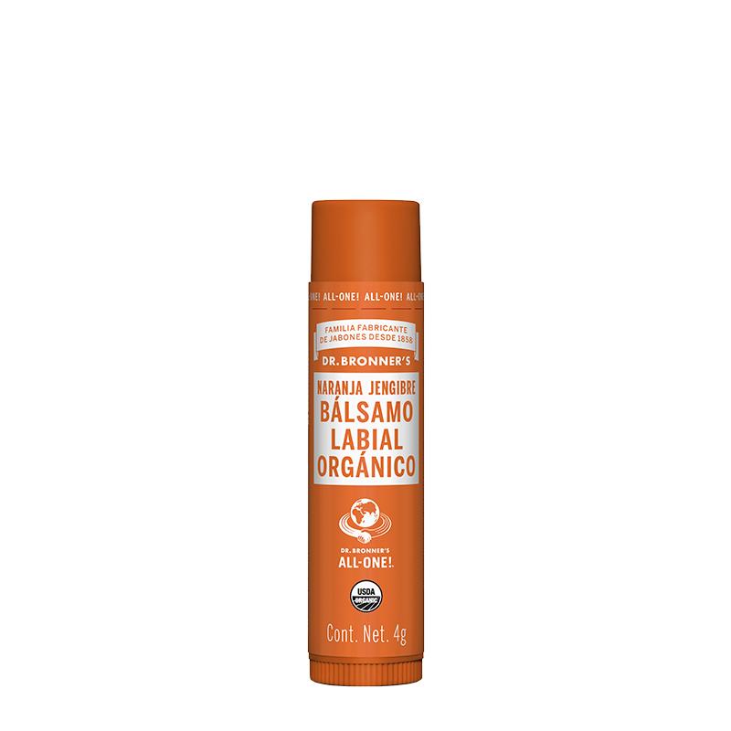Protector labial de naranja y jengibre Dr. Bronners, 4 g