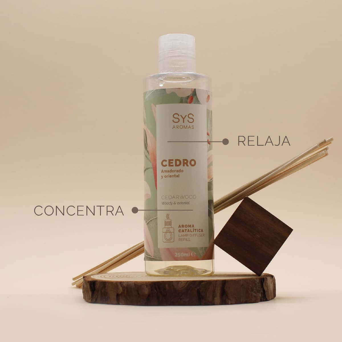Aroma para Lámpara Catalítica Cedro SYS Aromas 250 ml | Fragancia Amaderada y Oriental_4