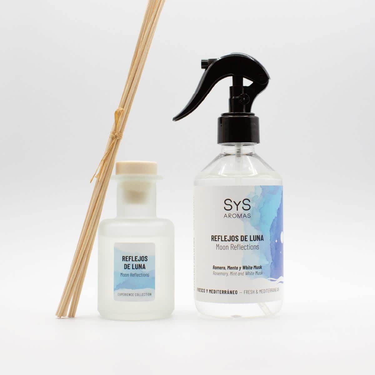 Ambientador Pulverizador Reflejos de Luna Experience SYS Aromas 300 ml | Romero, Menta y White Musk | Revitalizante_3