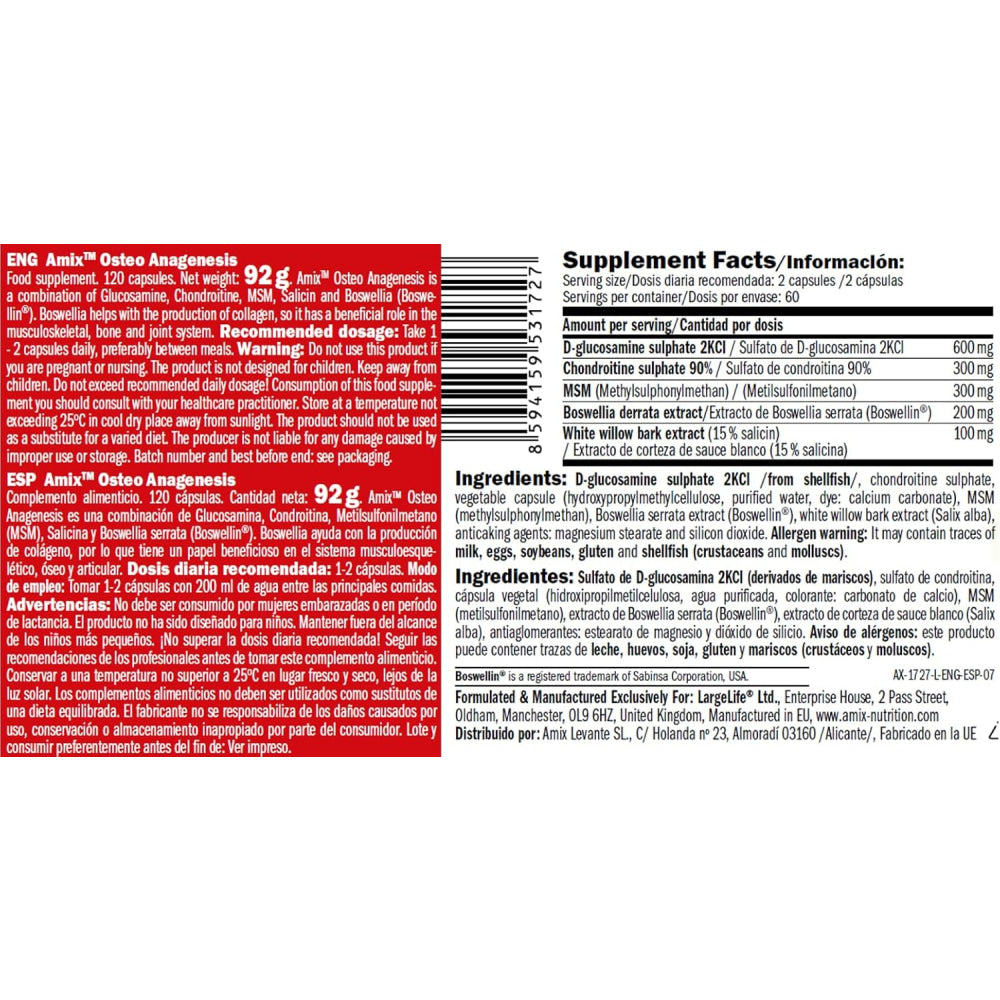 Osteo Anagenesis 120 Caps