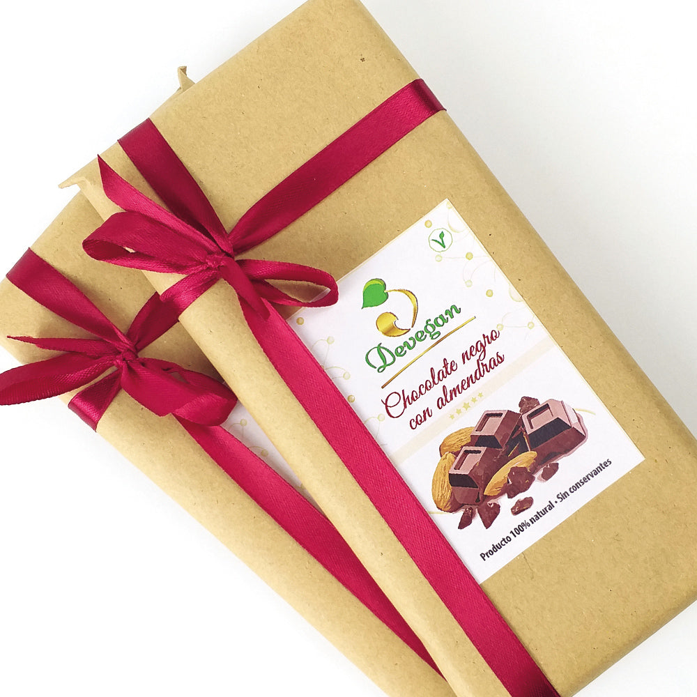 Chocolate negro con almendras. 2 tabletas_1