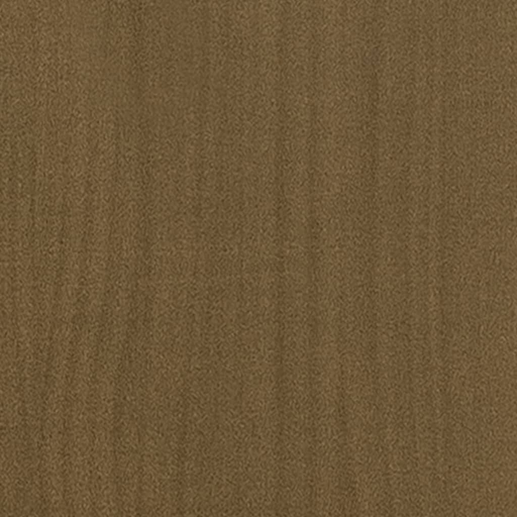 Mesa De Centro Madera Maciza De Pino Marrón Miel 50x50x33,5 Cm_4
