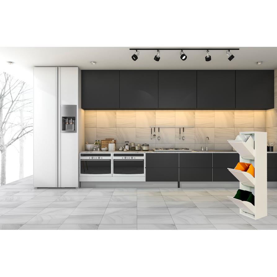 Armario para reciclaje metálico PAT 3 Blanco