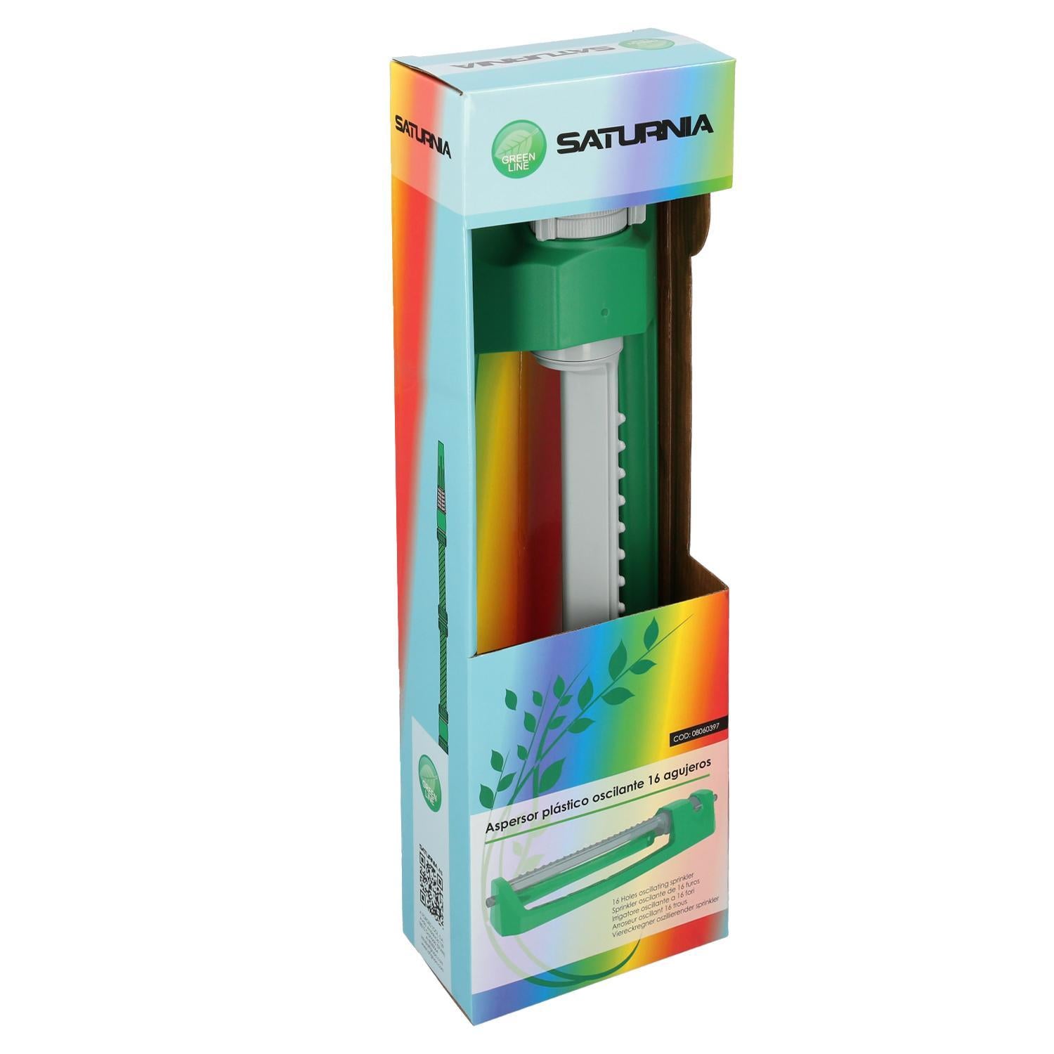 Aspersor Plástico Oscilante 16 Agujeros