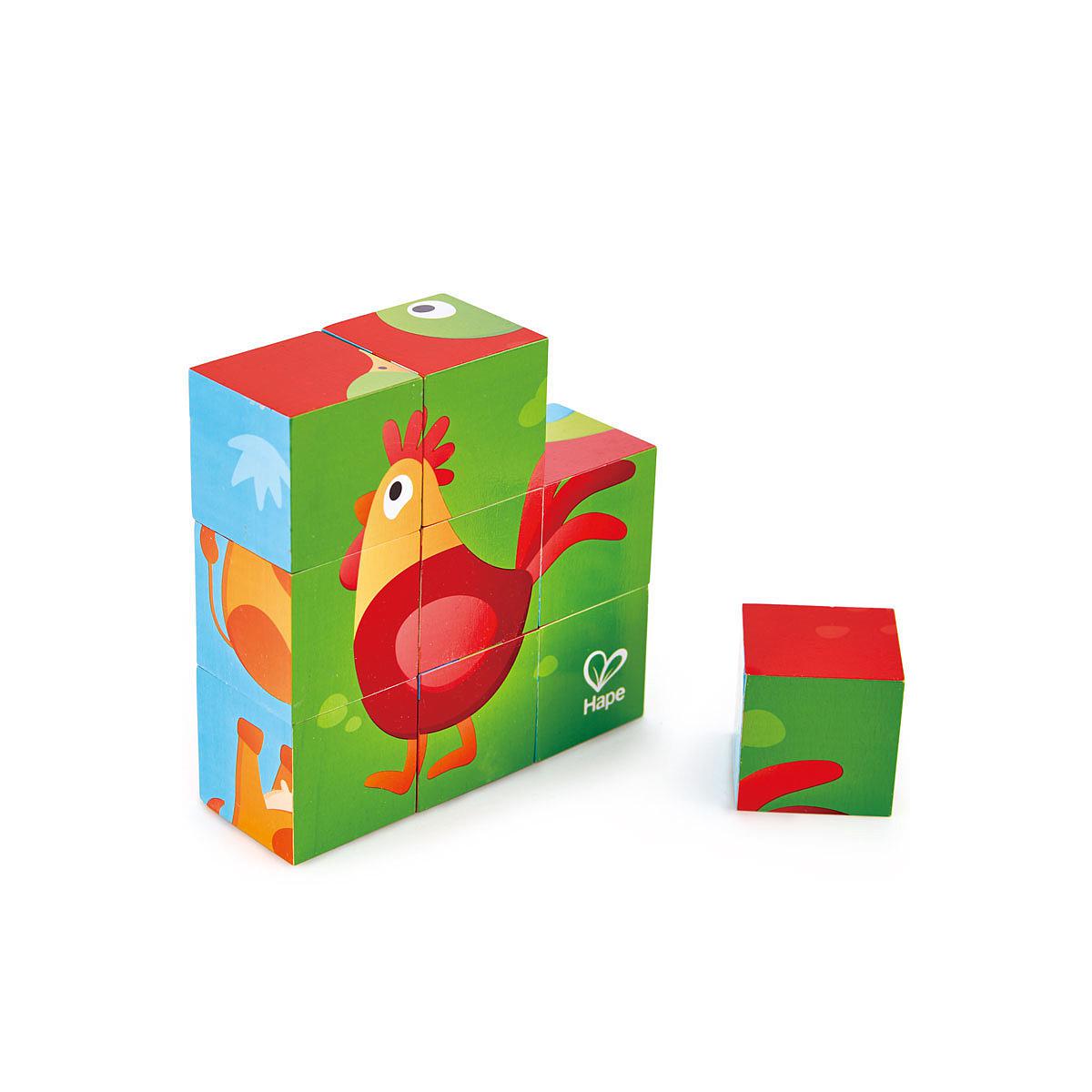 Puzzle-cubos Farm Animal Hape_5