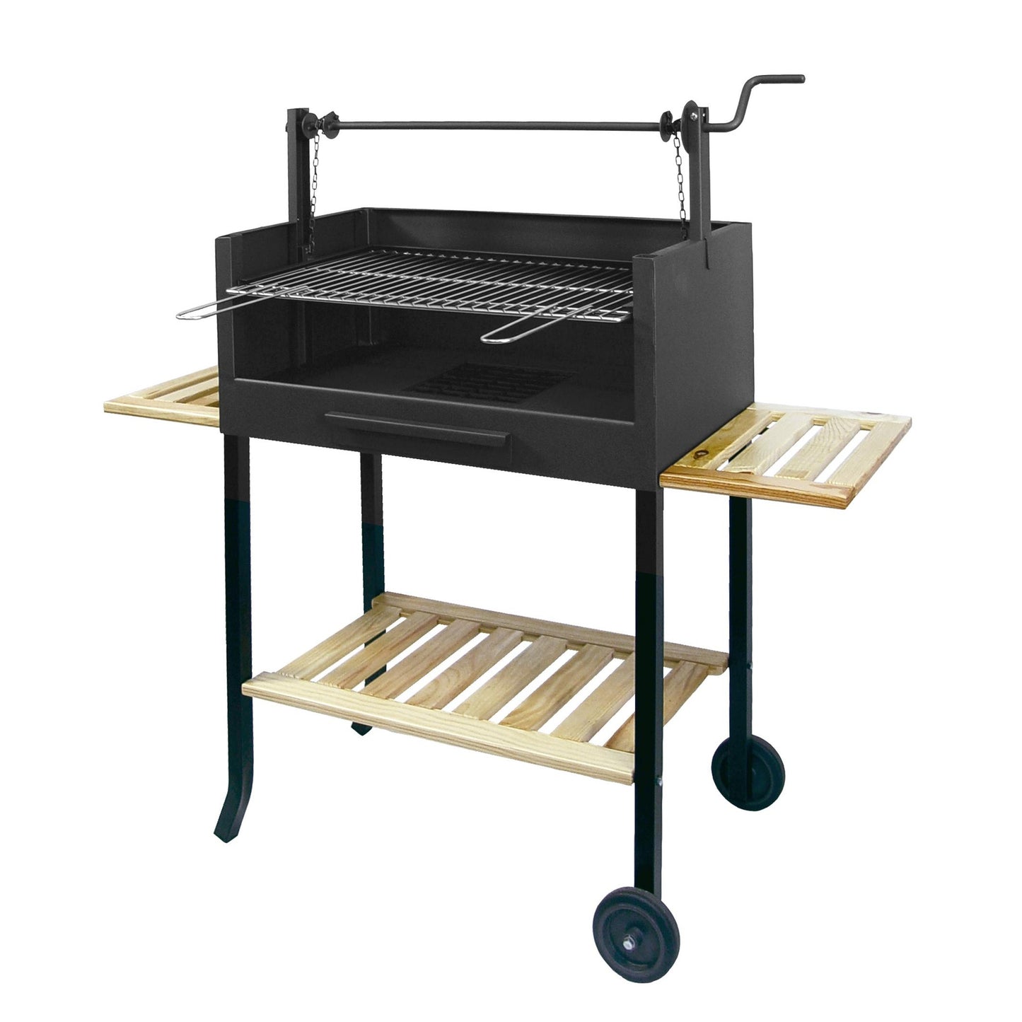 Barbacoa completo con parrilla Cincada y Bandeja de Madera Imex el Zorro