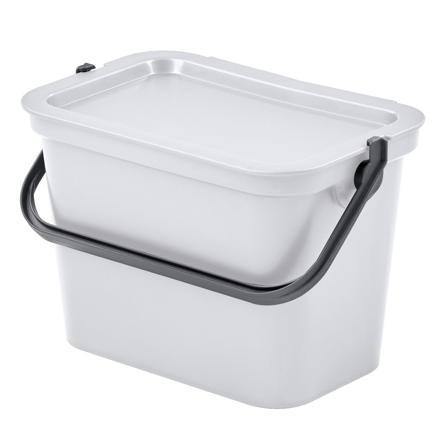 Set De 4 Papeleras moda 5l/10l/25l/40l Blanco Con Asa_5