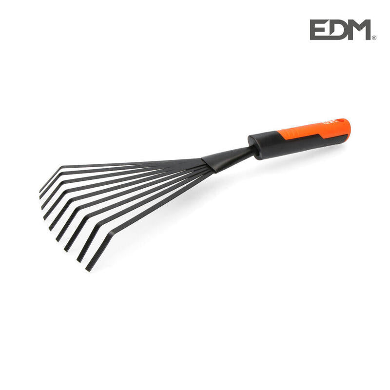 Rastrillo Manual De Jardineria 38cm Color Gris/naranja Edm_0