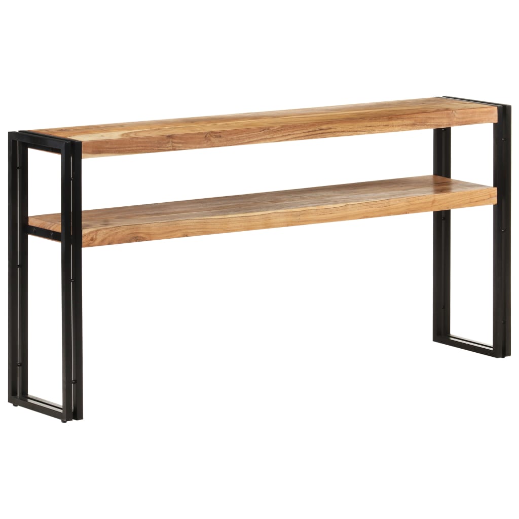 Mesa Consola De Madera Maciza De Acacia 150x30x75 Cm_4