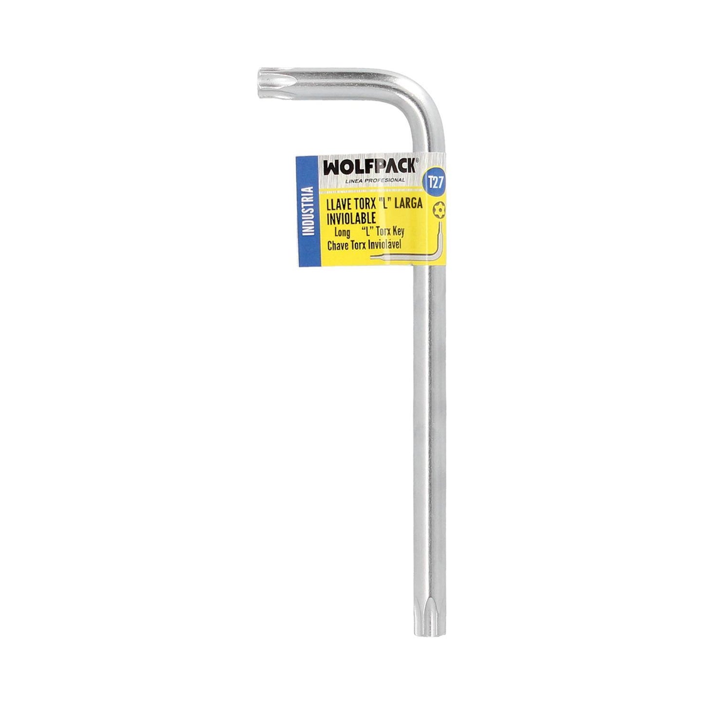 Llave Torx Inviolable Larga Acero Cromo Vanadio Profesional T27 Mm. Llave Estrella, Llave Allen Estrella