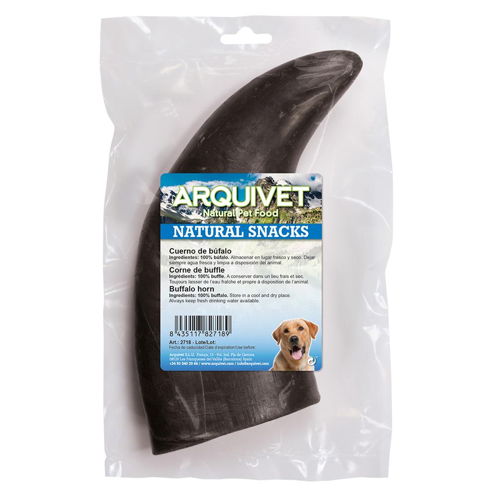 Snack natural para perros Cuerno de búfalo Arquivet  1 ud