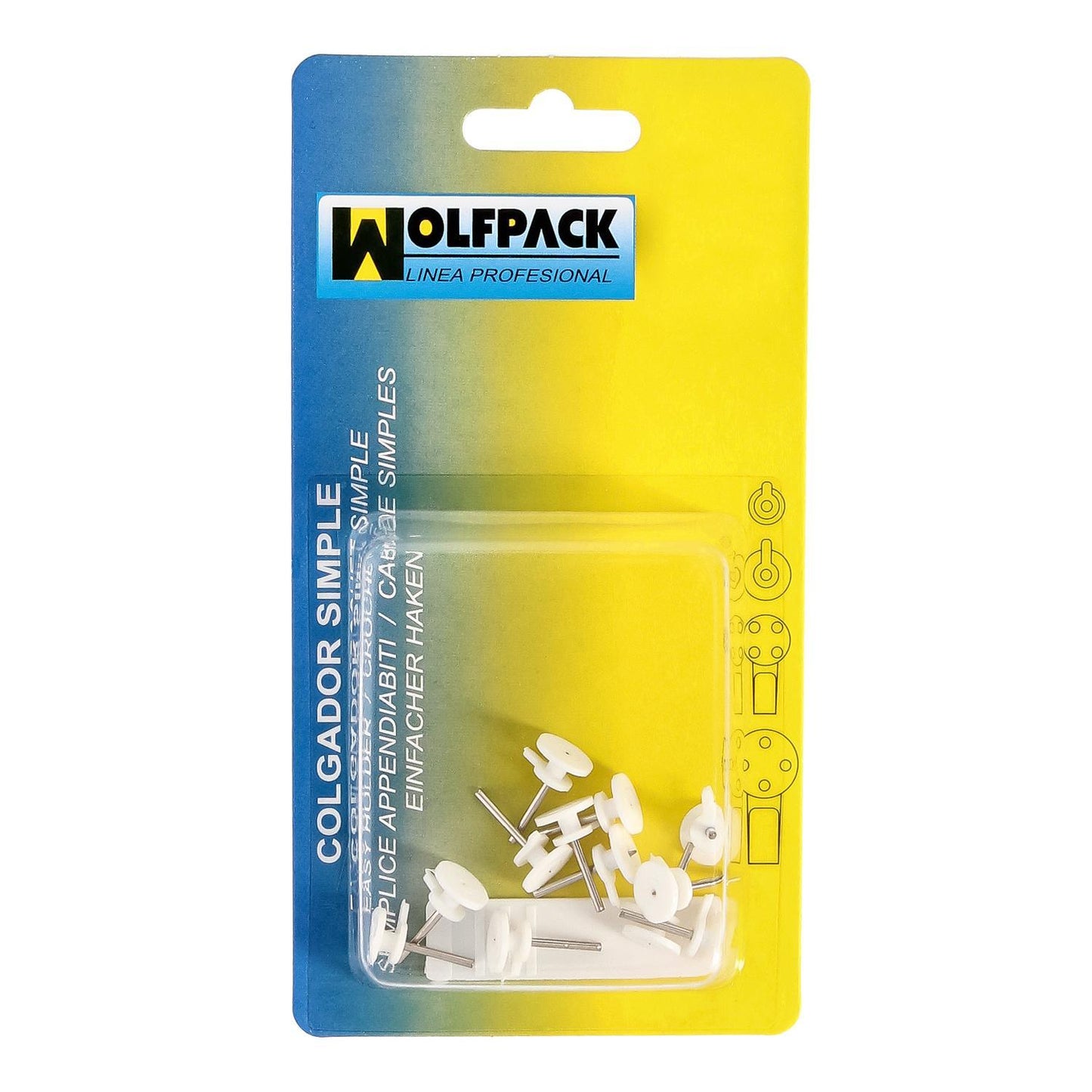 Cuelga Cuadros Redondo Pequeño (blister 12 Unidades) Clavar