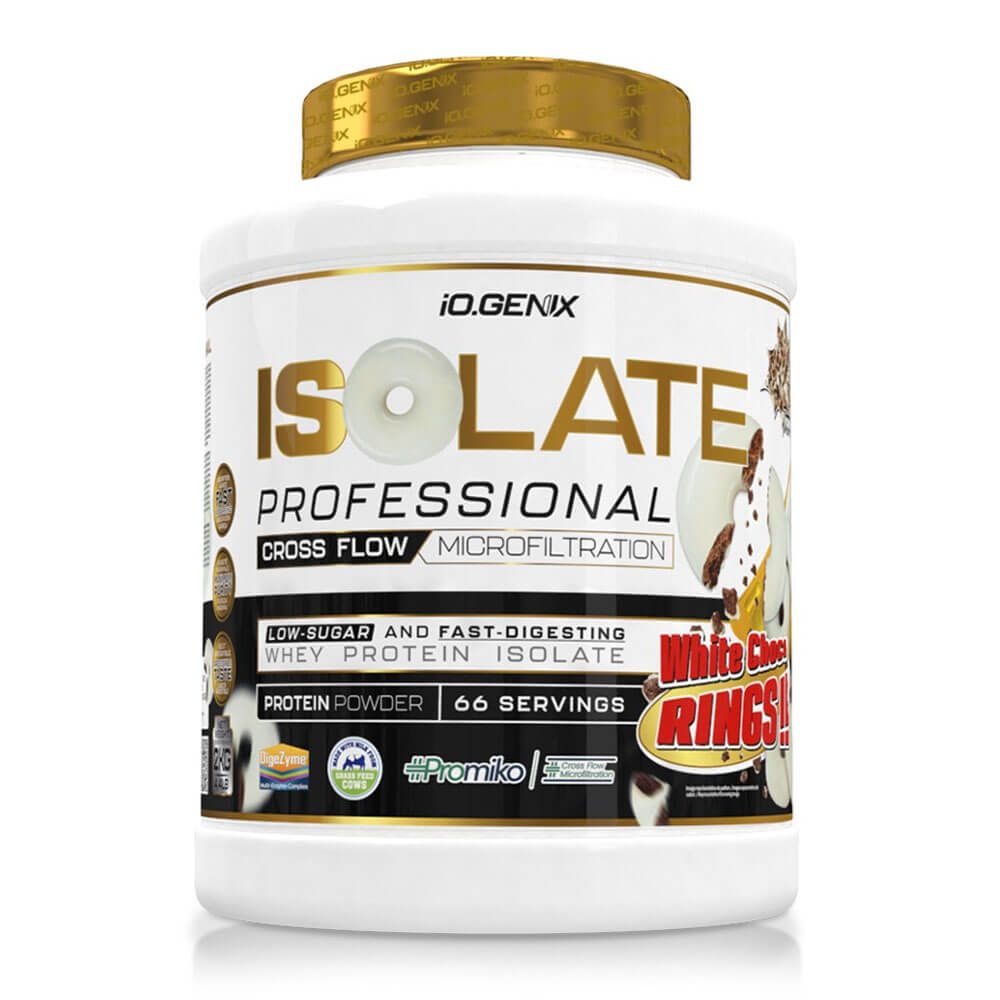 Isolate Profesional - 2kg - Chocolate Blanco Con Choco Rings - Proteína De Aislado De Suero Isolate - Io.genix_0