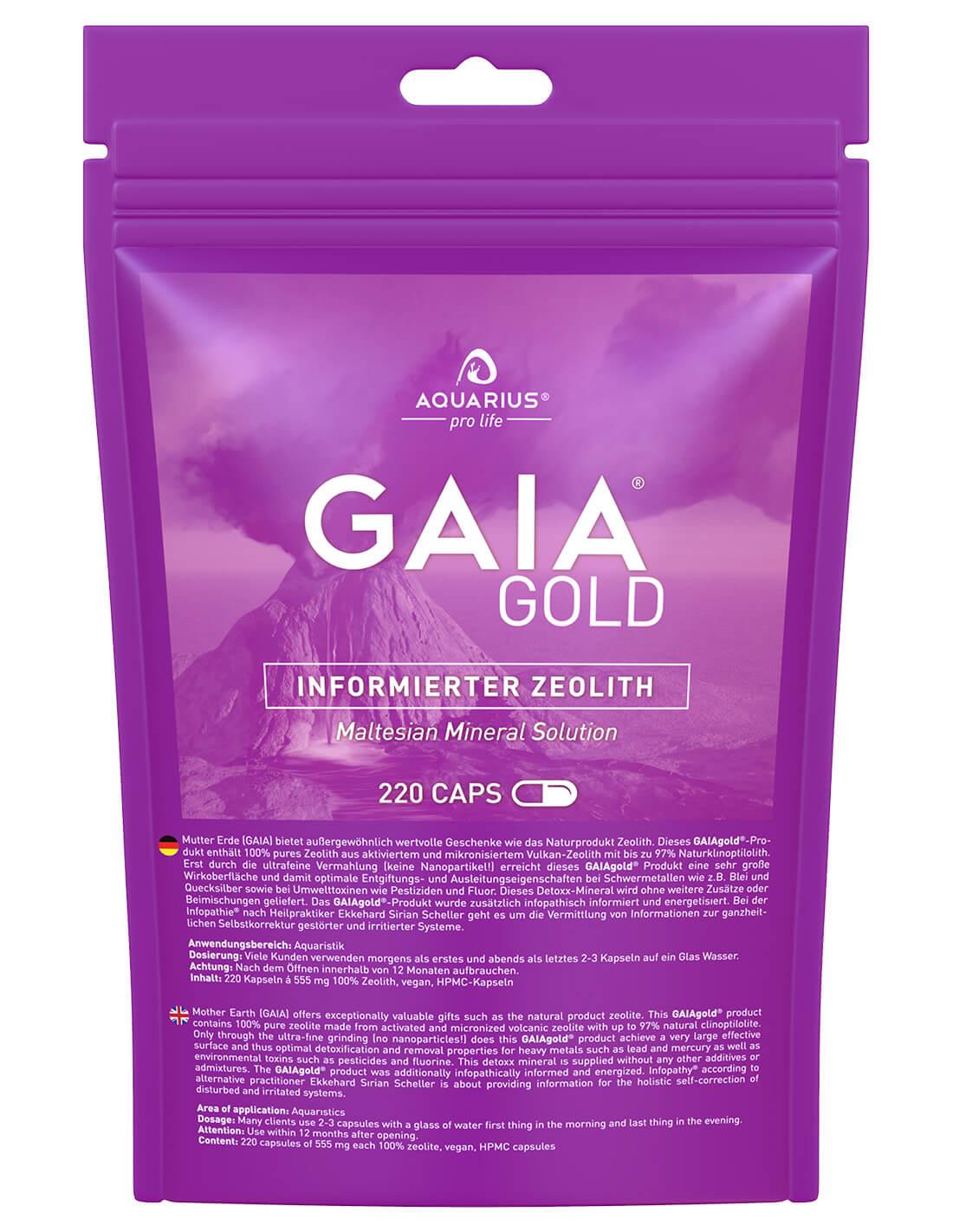 Aquarius Pro Life - Zeolita Pura 220 Detox-caps